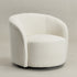 Everitte Bouclé Swivel Barrel Chair - Comfortable Swivel Chair | Modern Swivel Chairs | Kinwell Furniture | Modern Swivel Chairs